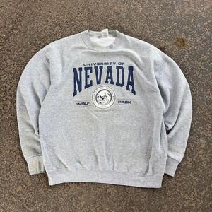 Vintage 90's University of Nevada Wolf Pack Crewneck Sweatshirt